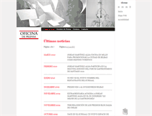 Tablet Screenshot of oficinaprensa.ixogrupo.com